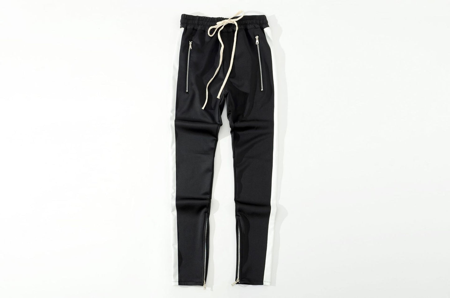 FOG European and American high street school uniform pants TRACK PANTS side striped inside zipper Bibb GD men's pants