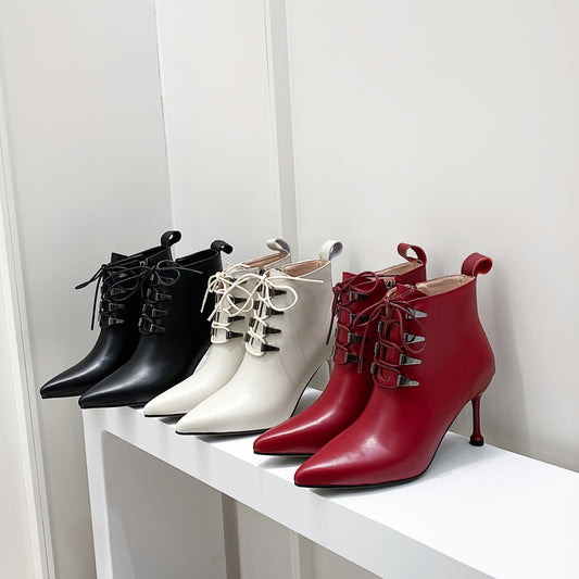 DocStride's LuxeLeather Women's Ankle Boots - Step out in style and comfort with our chic leather ankle boots for women, designed to elevate any look with timeless elegance.