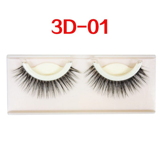 3D False Eye lashes Extension on Reusable Self-Adhesive Natural Curly Eye lashes Self Adhesive Eye lashes Makeup Tools