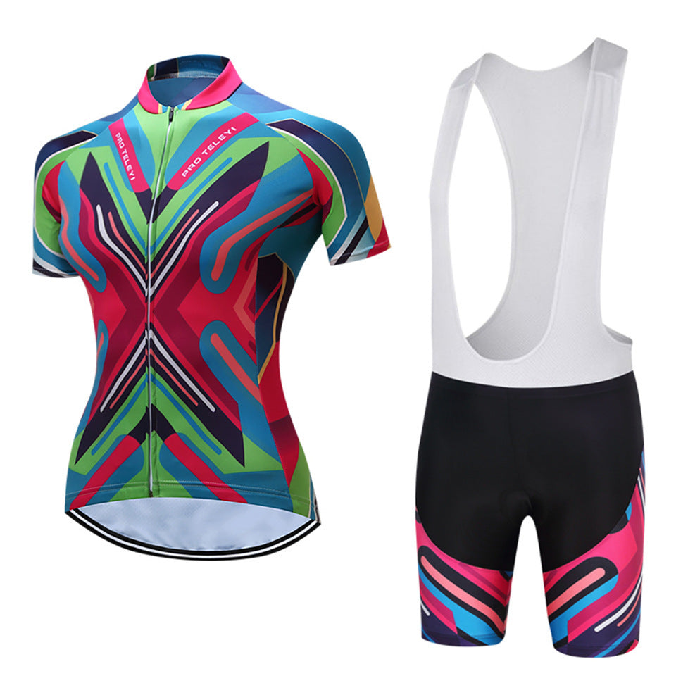 Women's short sleeve cycling jersey