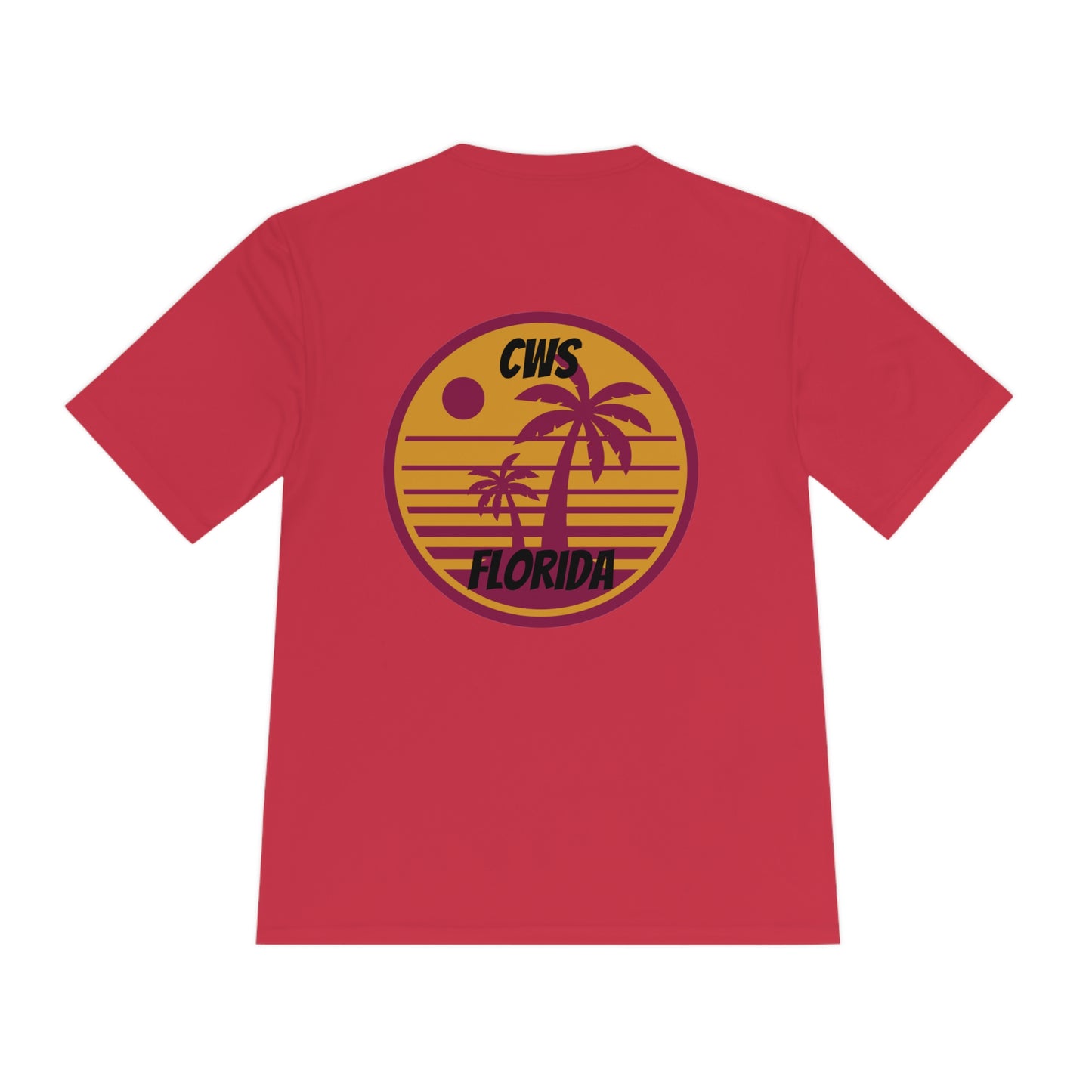 CWS Florida Sunset Unisex Moisture Wicking Tee By Cozy Winter Store (ships within USA only)