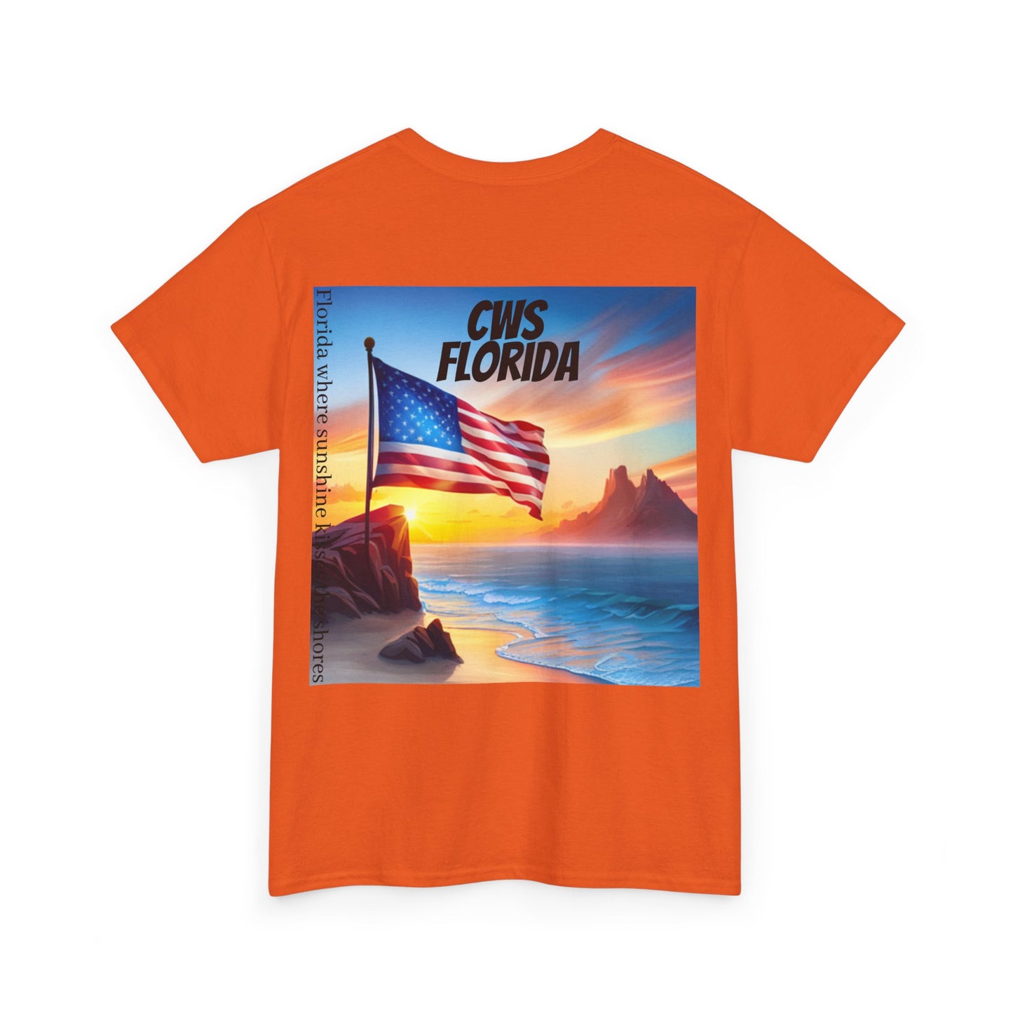 CWS Florida Unisex Heavy Cotton Tee By Cozy Winter Store