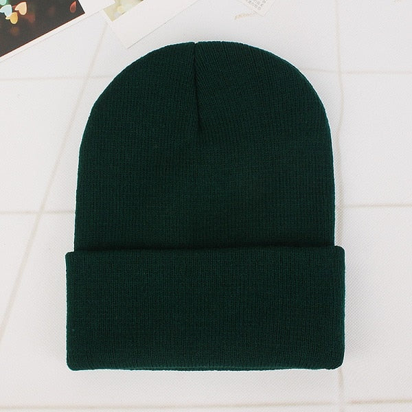 Winter Hats for Woman New Beanies Knitted Solid Cute Hat Girls Autumn Female Beanie Caps Warmer Bonnet Ladies Casual Cap