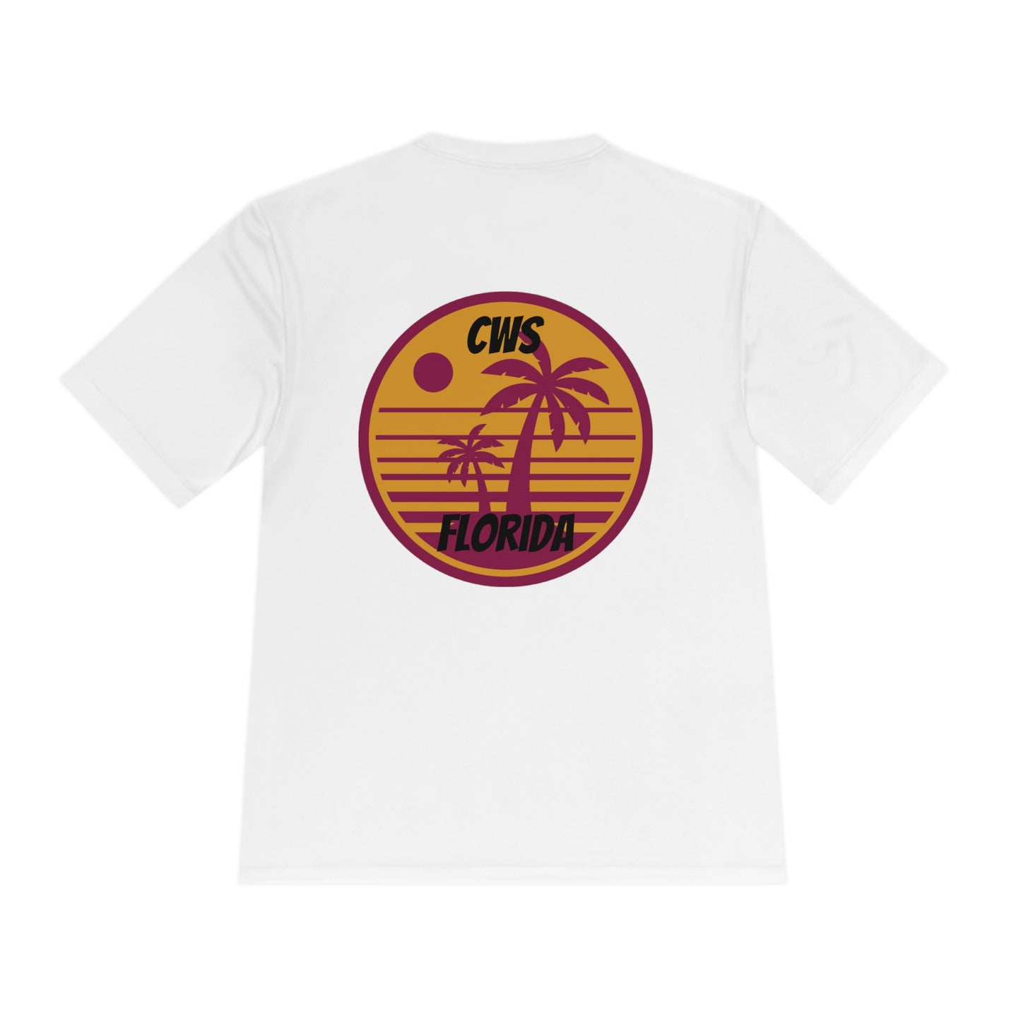 CWS Florida Sunset Unisex Moisture Wicking Tee By Cozy Winter Store (ships within USA only)