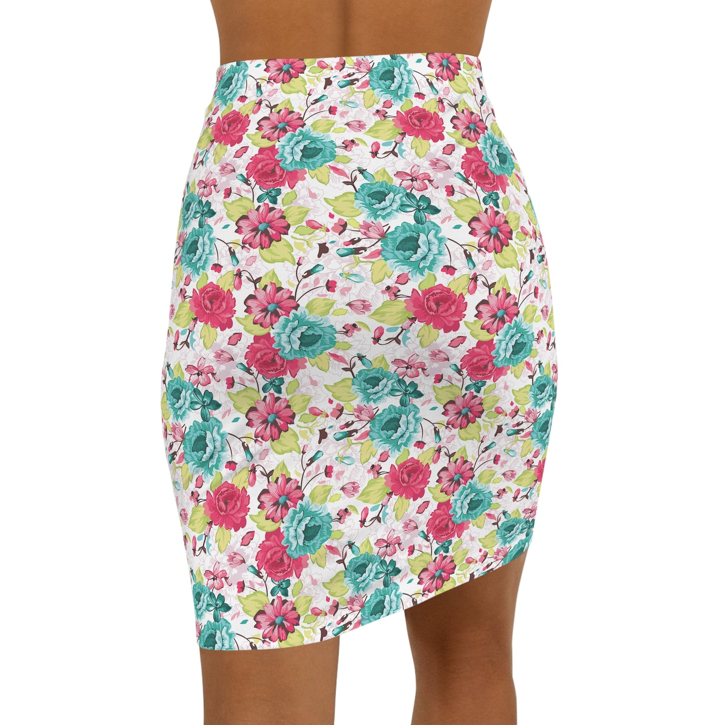 CWS Flora Women's Mid-Waist Pencil Skirt By Cozy Winter Store