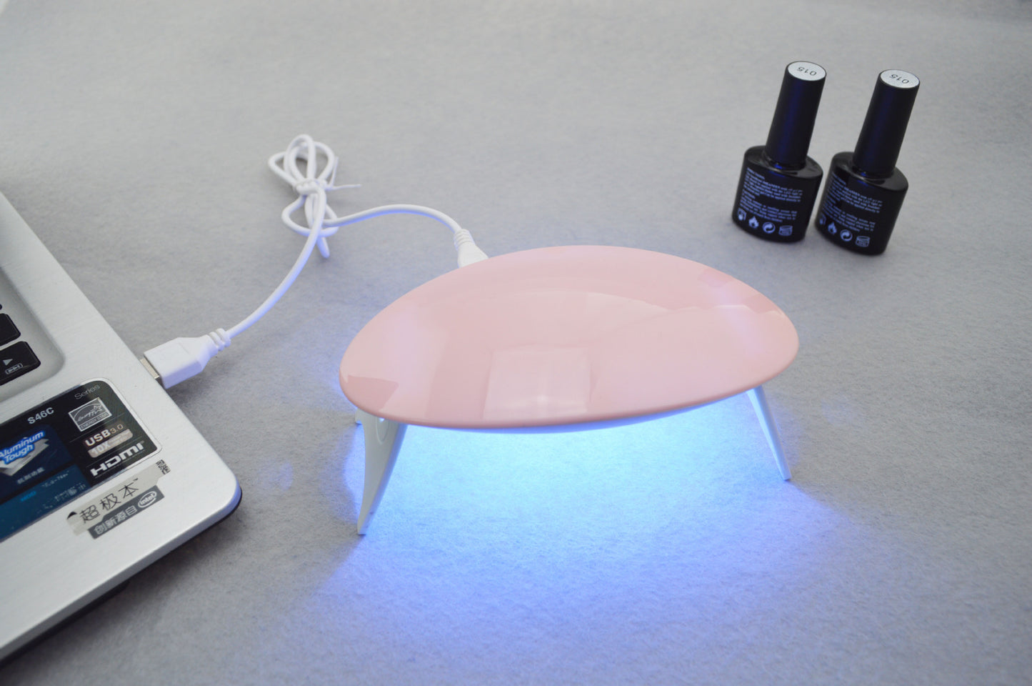 Tragbares Mini-LED-Nagellicht mit Maus