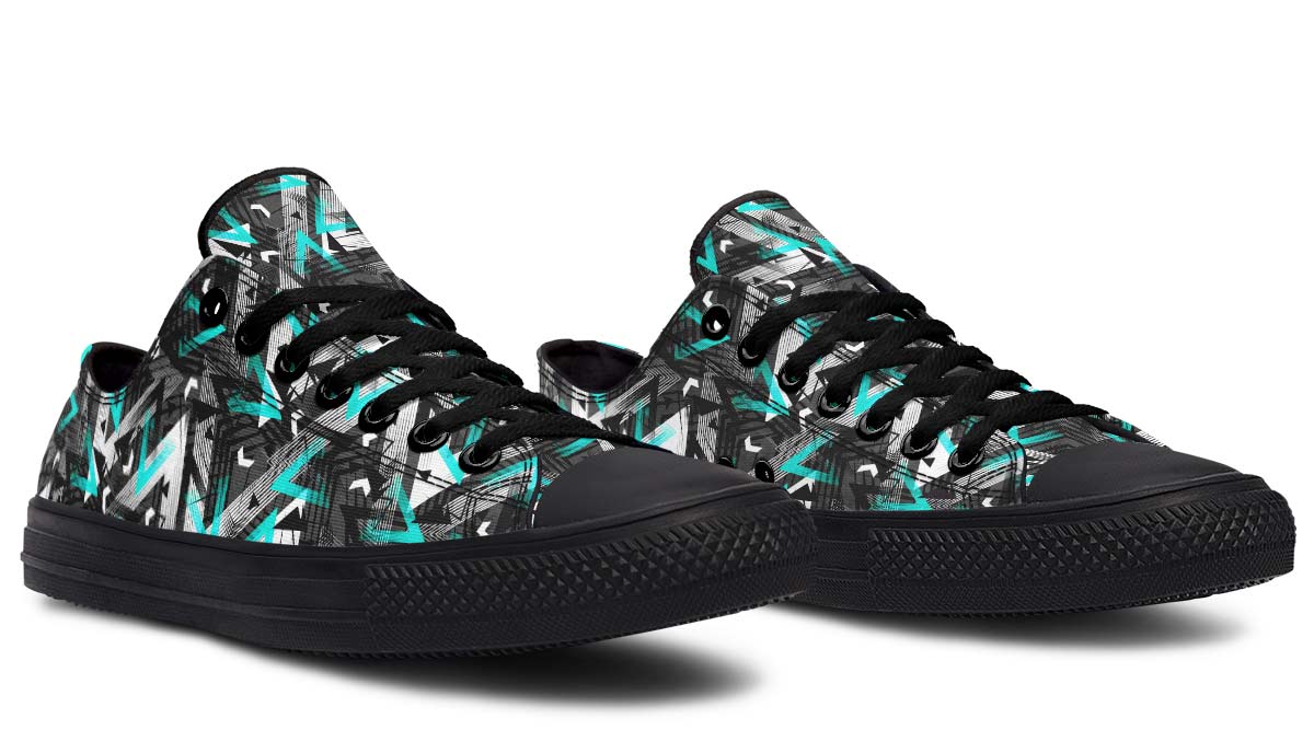 UrbanKicks Mosaic Fashion Printed Couple High Top Canvas Shoes