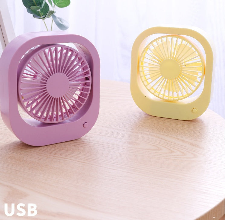 USB Desk Fan Portable Desktop Table Fan With 2 Speed 180 Rotation Adjustable Strong Wind Quiet Mini Fan For Office Household