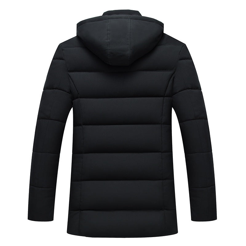 Warme Windjacke mit Kapuze