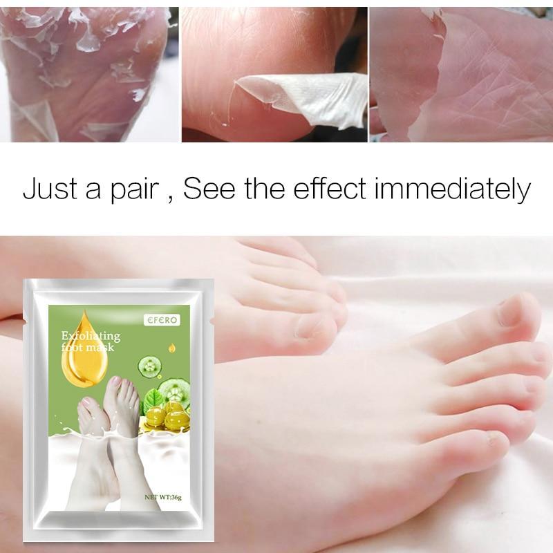 Aloe Vera Fußmaske Peeling für Beine Fußmaske Peelingsocken Peeling für Pediküre Anti-Riss-Fersen Entfernen Sie die Haut Fußpflaster