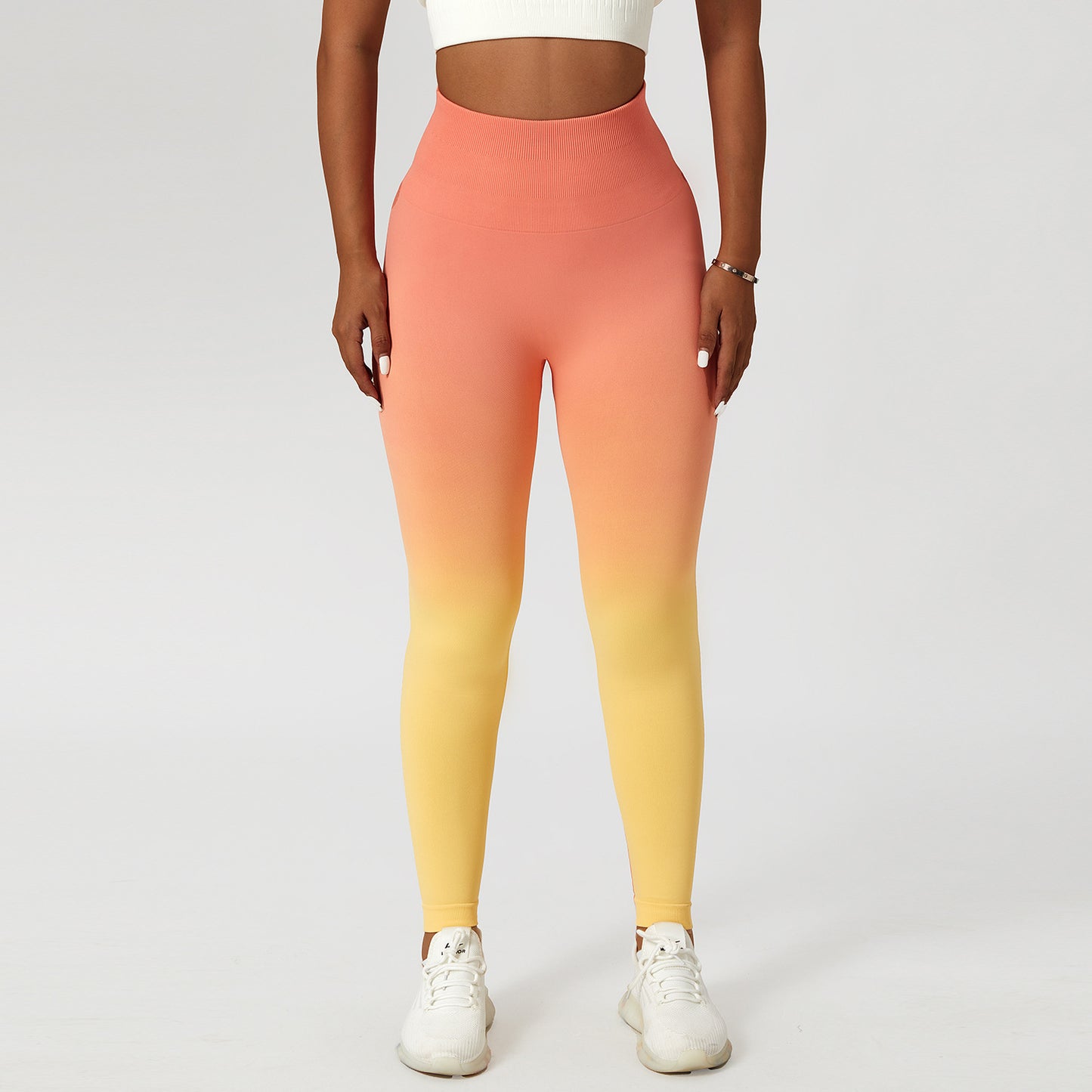 Gradient High Waist Fitness Tight Outdoor Pants: Stay Stylish and Supported During Workouts