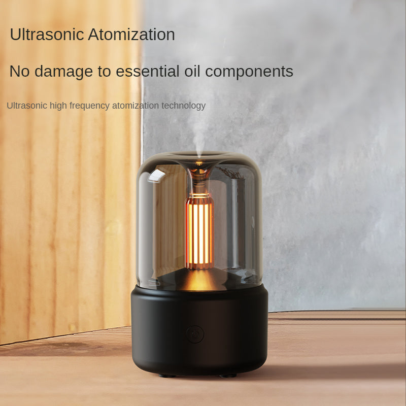 Kreativer Kerzenlicht-Aroma-Diffusor USB-Kerzenlicht-Luftbefeuchter