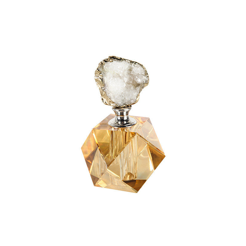 Essence Elysium: Fashion Electroplating Light Luxury Agate Perfume Bottle.