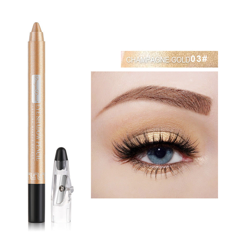 Eyeliner Eye Shadow Stick Shadow Pearlescent Eyeliner With Penknife Bubble Pen