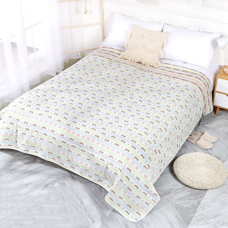 Soft Cooler Cotton Cover Blanket Washable