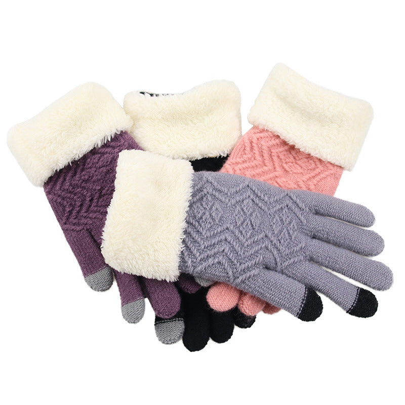 Winterstrickhandschuhe