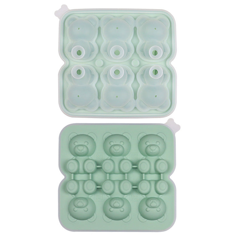 Bear Ice Cube Molded Silicone Ice Tray