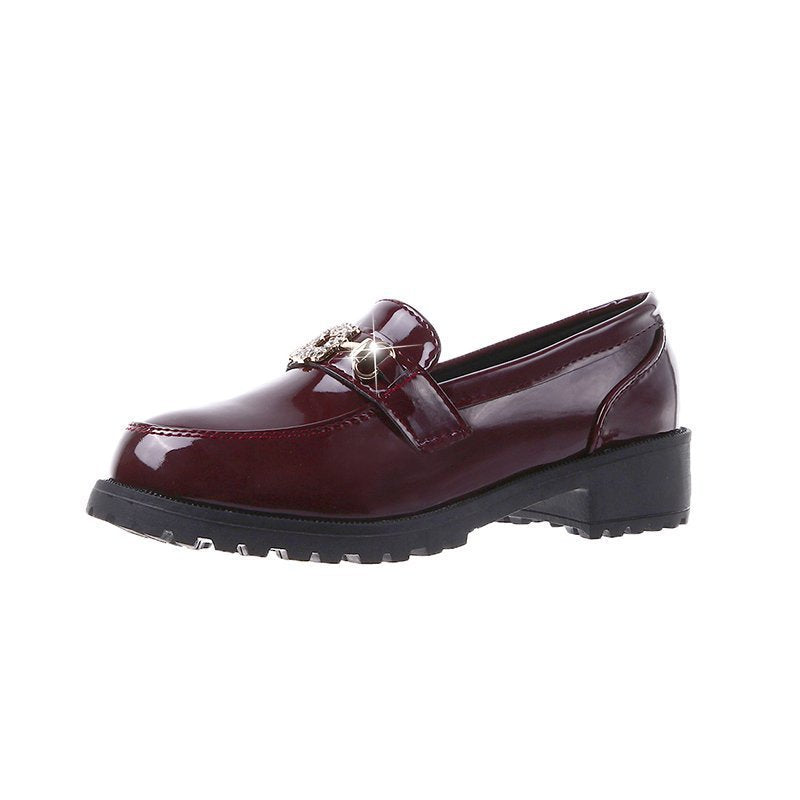 British style small leather shoes