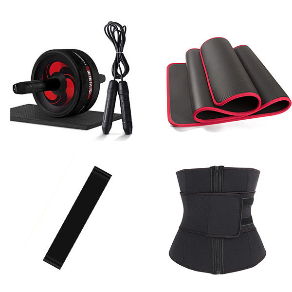 The abdominal muscle wheel can be equipped with tension belt push up support