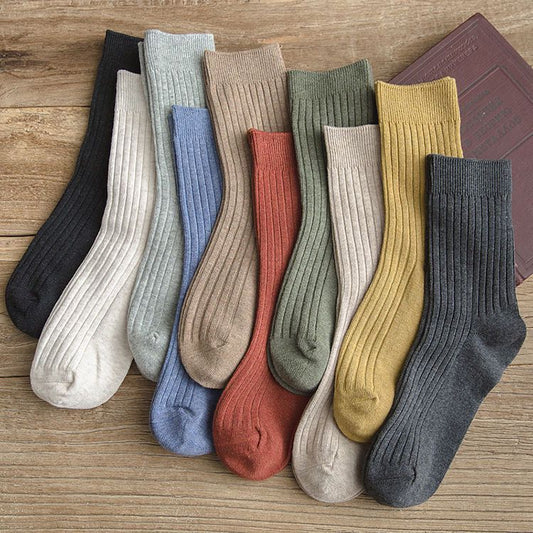 Herbst und Winter weibliche Baumwolle lange Socken