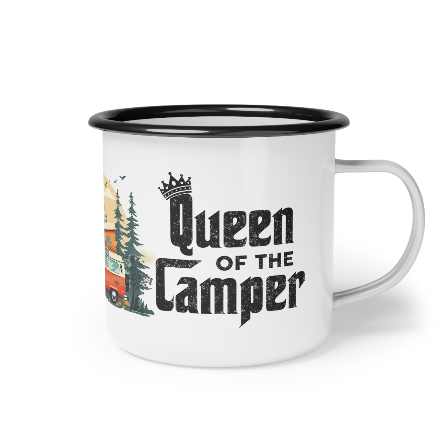 CWS Campa Queen of The Camper Enamel Camp Cup