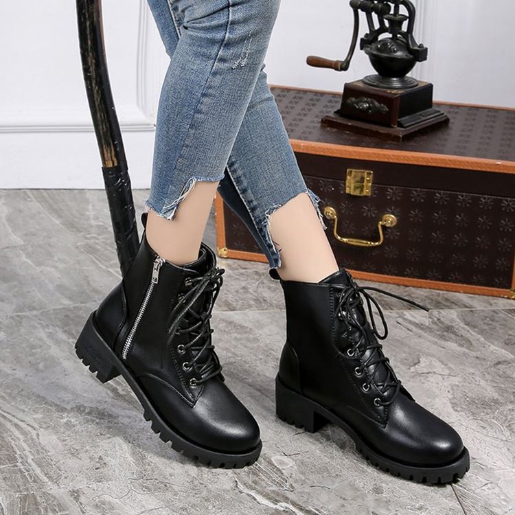 Ladies Vintage Combat Autumn Boots