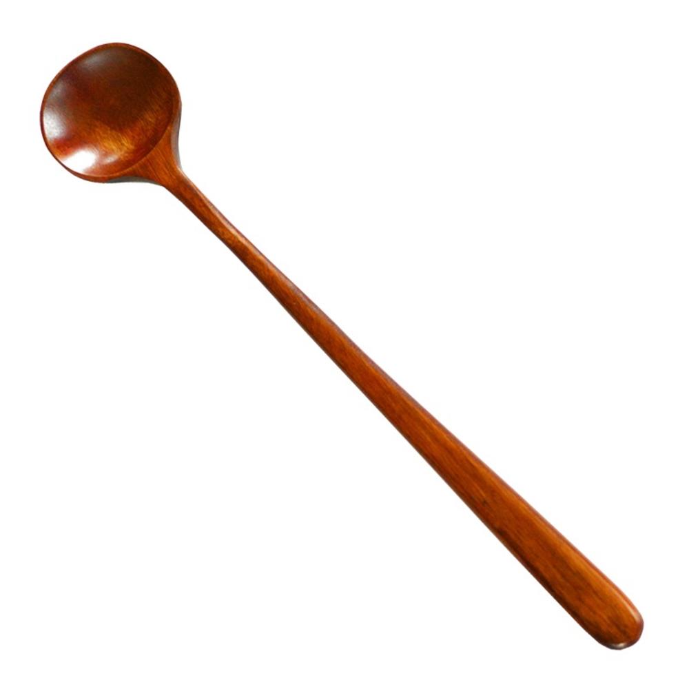 Japanese Style Long Handle Wood Stirring Seasoning Wooden Household Miso Soup Spoon