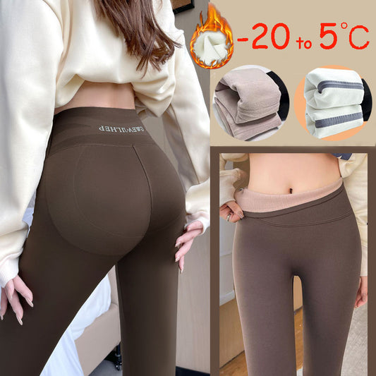 Verdickte Fleece-Leggings für den Winter – 20 bis 5 Haifischhosen für Frauen, hohe Taille, eng anliegend, dünne Yogahosen zur Bauchkontrolle und zum Abnehmen des Gesäßes