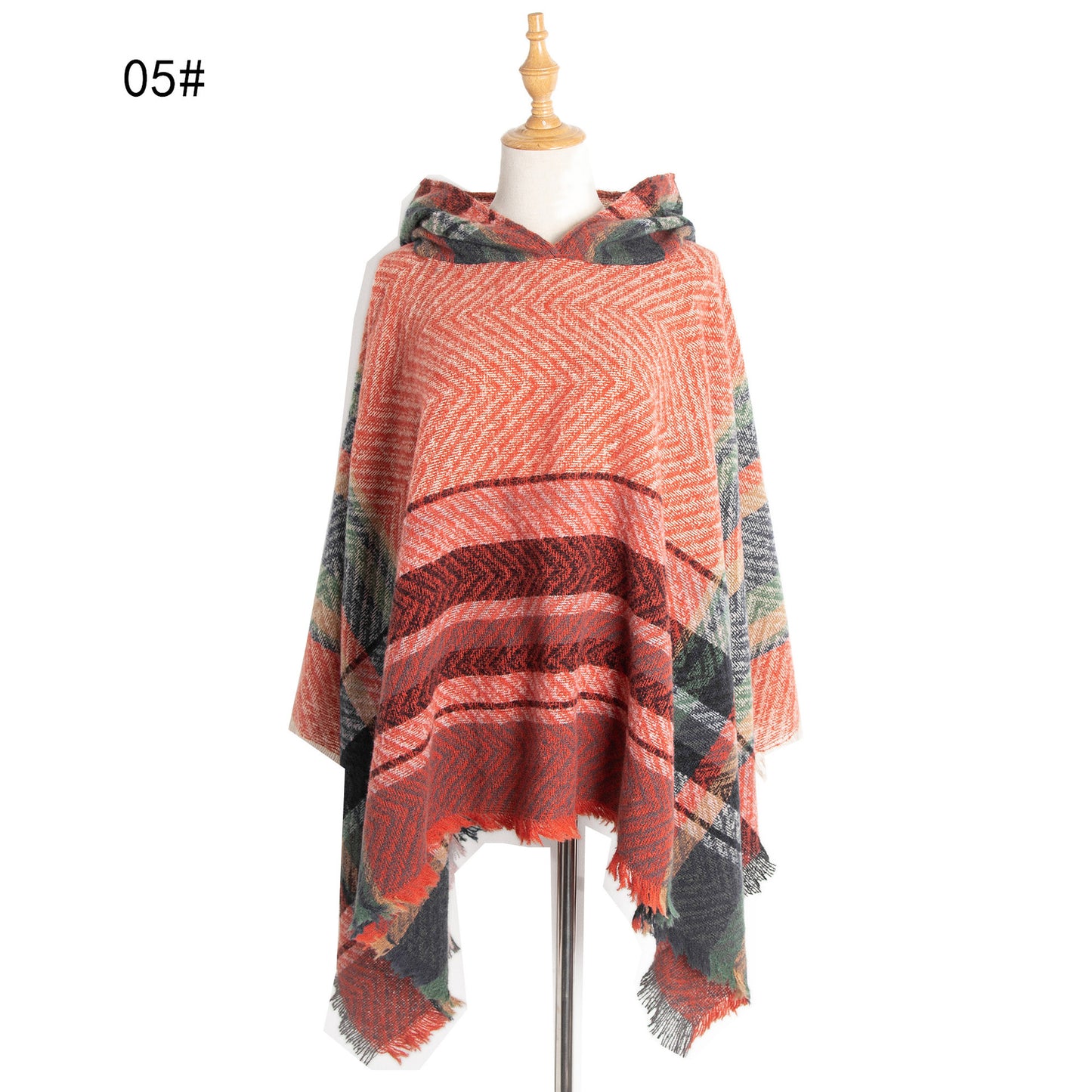 Women's Cloak Hooded Shawl Cape