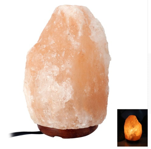 Crystal salt lamp socket lamp creative decoration gift rose salt lamp night light bedside lamp