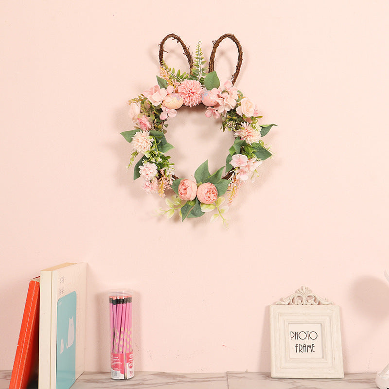 Wreath Easter Chrysanthemum Rabbit