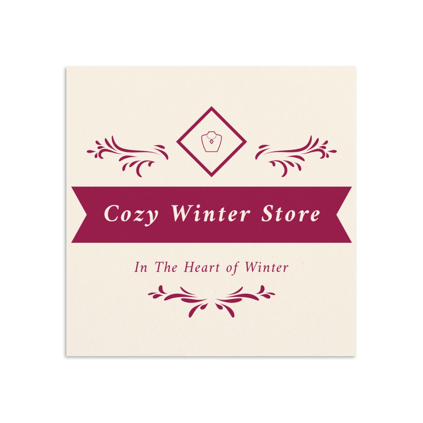 Naszyjnik z półsercem BFF firmy Cosy Winter Store