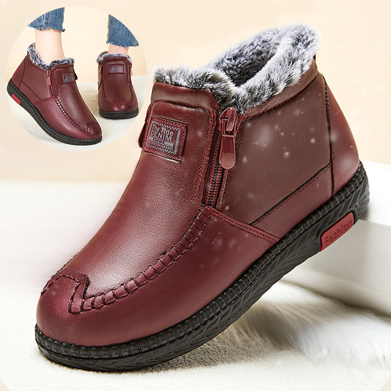 Plüsch Stiefeletten Winter warme Schuhe Geschenk für Mama Schneestiefel Frauen