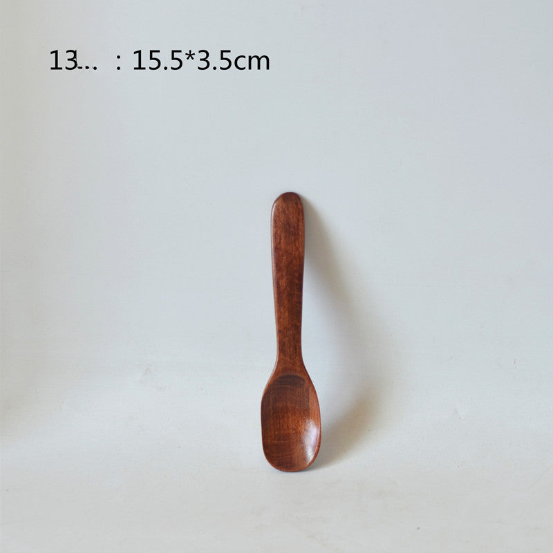 Small Customized Lettering Japanese Children Wooden Soup Spoon