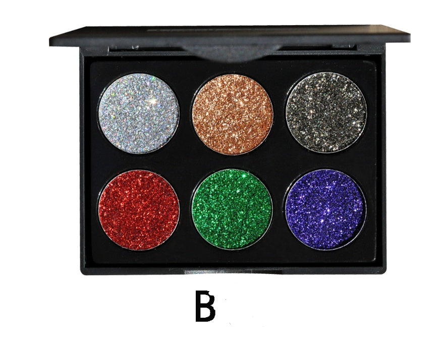 Sequin eye shadow tray