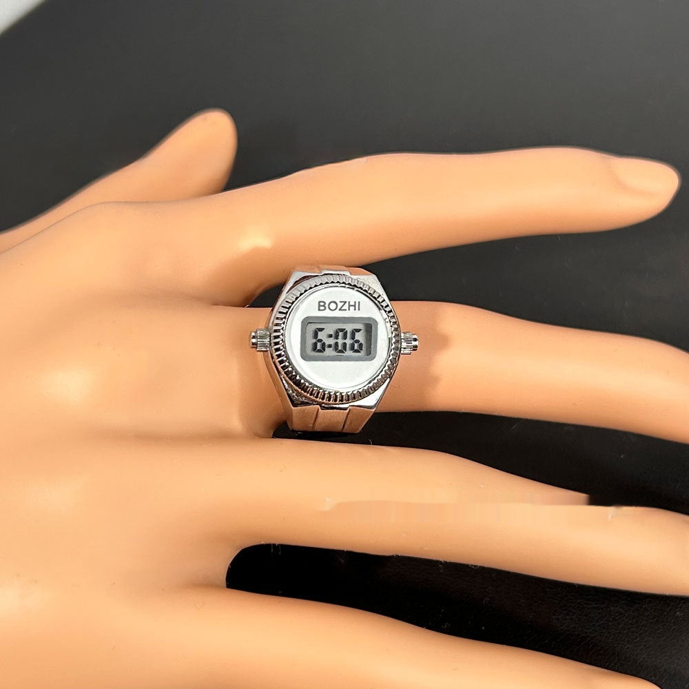 Damenmode Elektronische Uhr Mini Ring Uhr