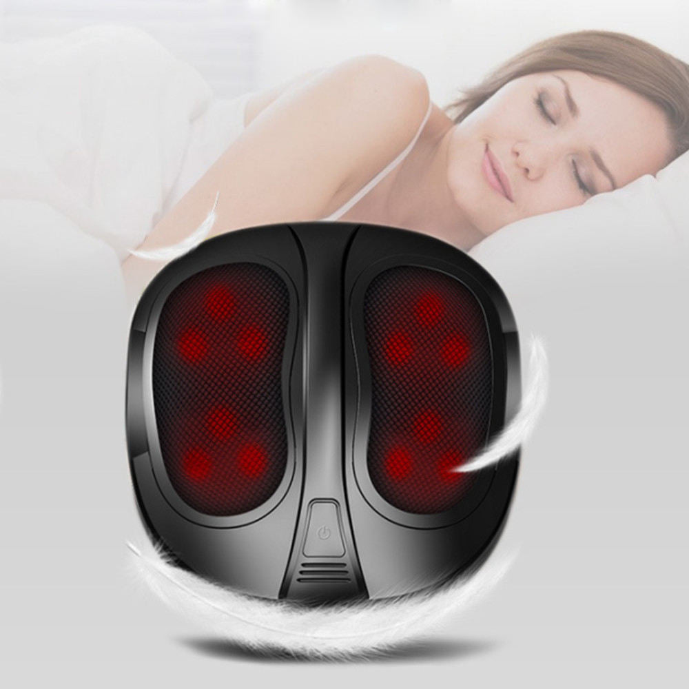 Built in Infrared Heat Function Shiatsu Heated Electric Kneading Foot Massager Machine for Planter Fasciitis