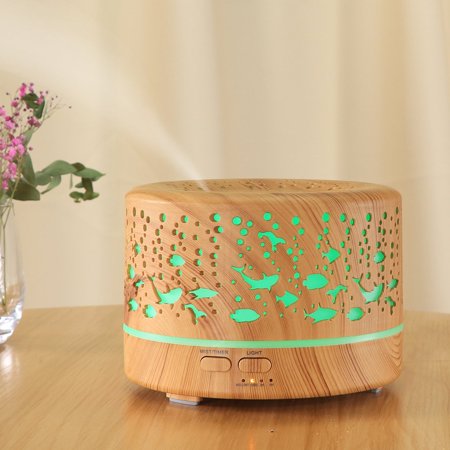 500ml Wood Grain Aroma Diffuser Ultrasonic Aroma Diffuser