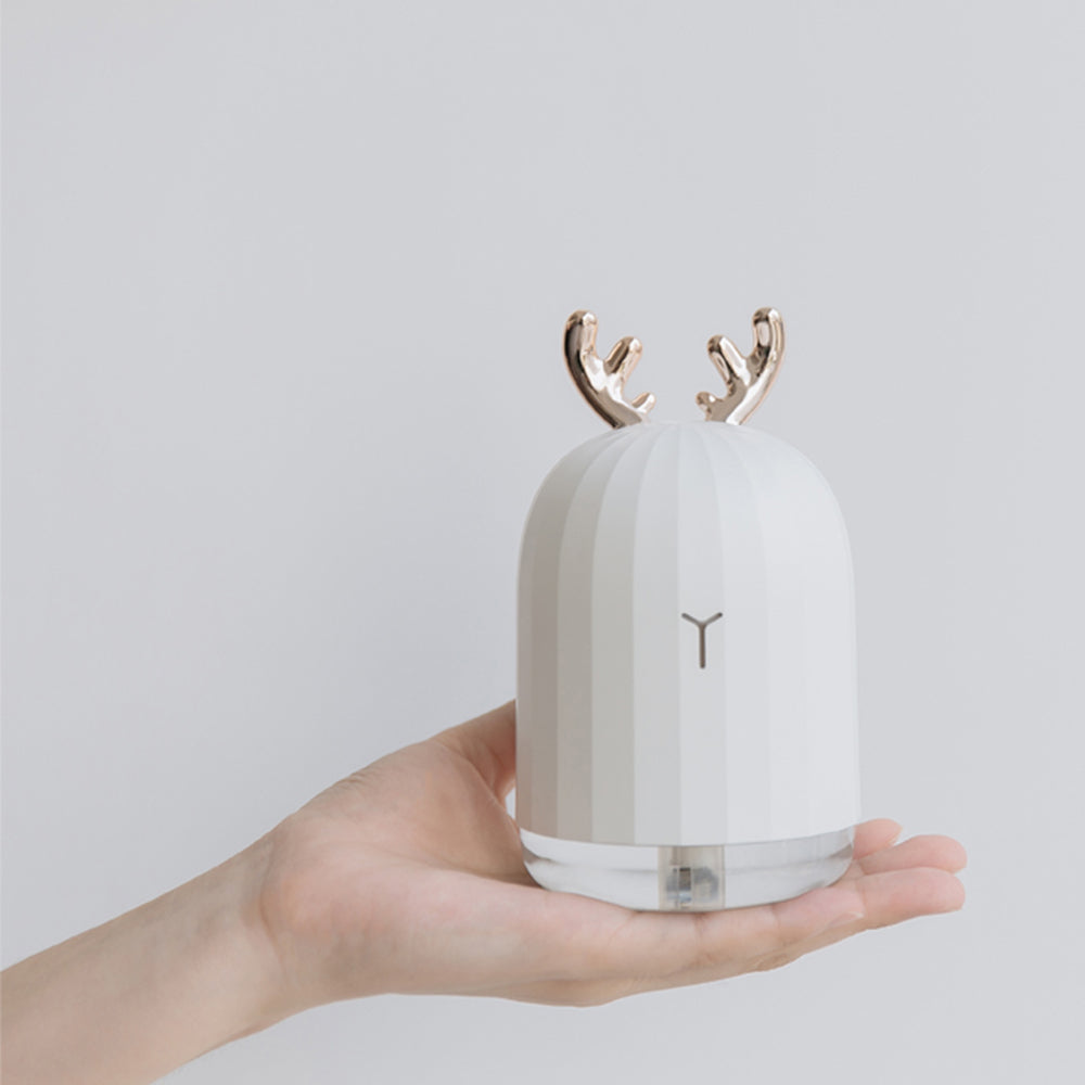 White Deer Pink Rabbit Air Humidifier Creative Cartoon USB Diffuser 220ML Charging Light Desktop Aroma Diffuser