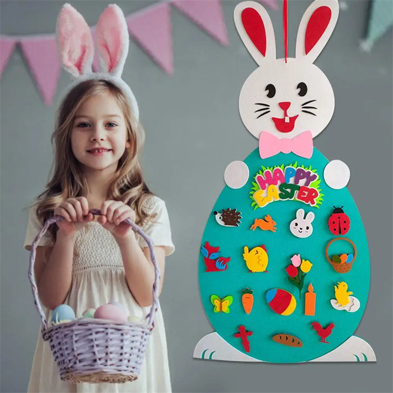 Easter Kids DIY Felt Bunny