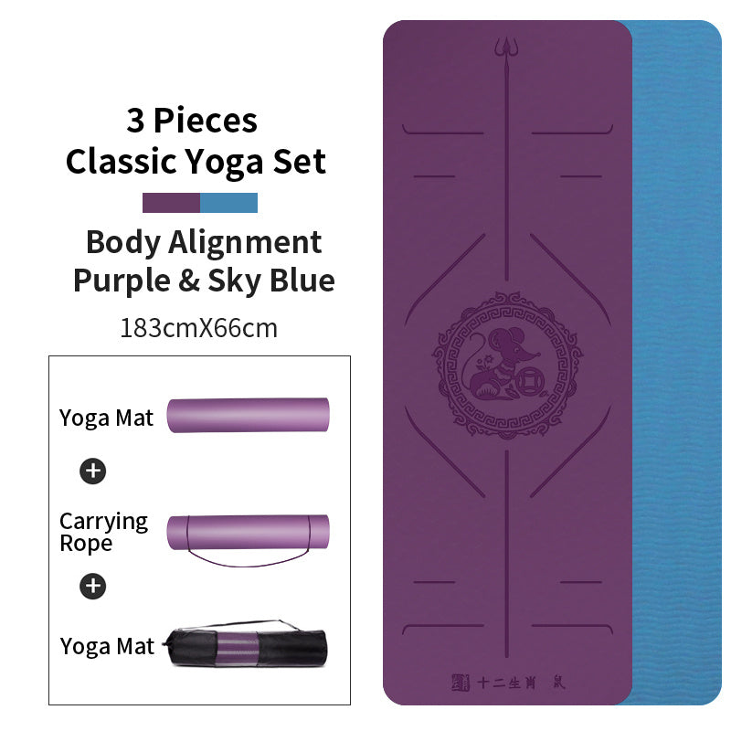 Zodiac Tpe Yoga Mat Widened Female Fitness Mat