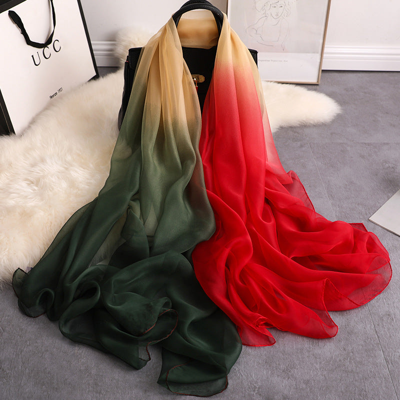 Long padded decorative shawl scarf