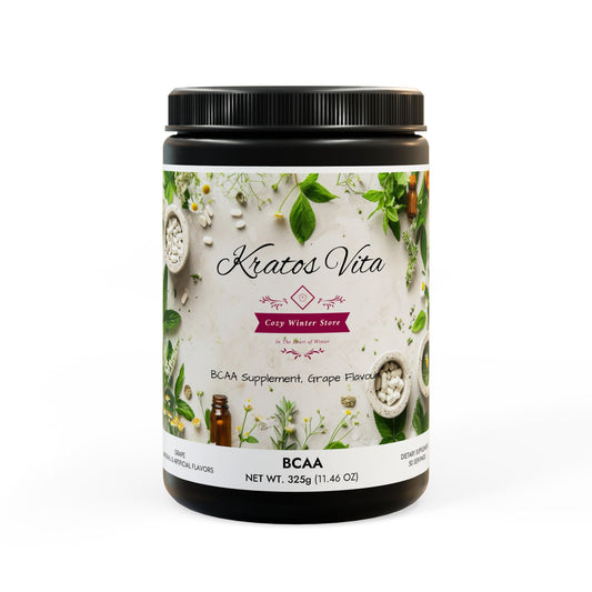 CWS Kratos Vita BCAA Supplement, Grape (325g, 11.46oz, 50 servings) by Cozy Winter Store