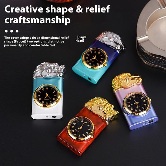 Gradient Double Fire Watch Rocker Arm Gas Lighters Windproof