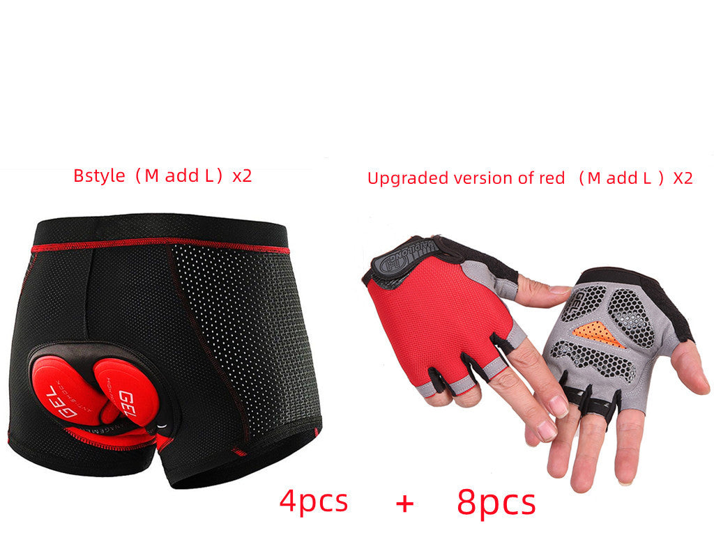 Cycling Men's Summer Cycling Pants Thick Silicone Cushion Breathable Quick-drying High Elastic