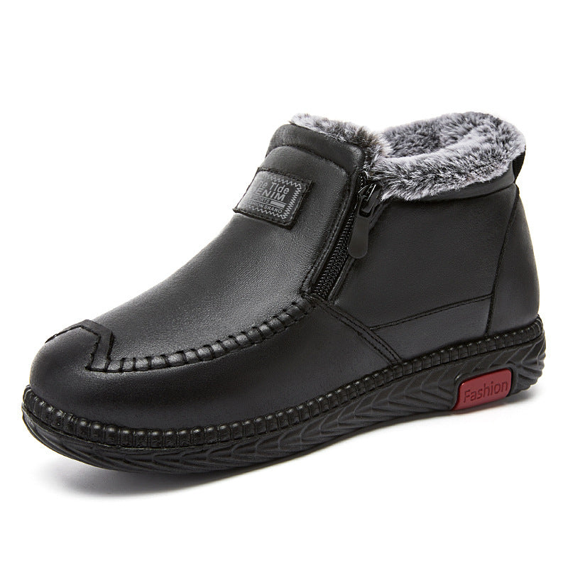 Plüsch Stiefeletten Winter warme Schuhe Geschenk für Mama Schneestiefel Frauen