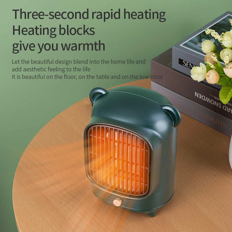 WinterMate: Portable electric heater stove with remote, ideal for room heating, mini household radiators, and desktop warmth during winter.