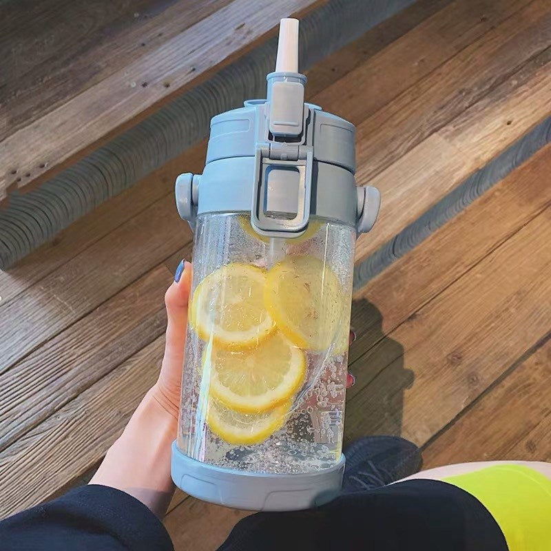 Wasserbecher mit großem Fassungsvermögen, Fitness-Sportflasche