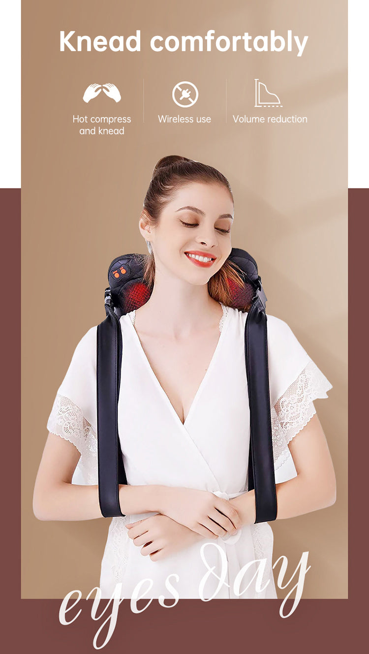 Multifunctional Shiatsu Neck, Back and Shoulder Electric Kneading  Smart  Massager