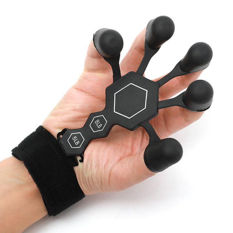 Men's Silicone 5-finger Rehabilitation Power Shooting Brace Hand Trainer